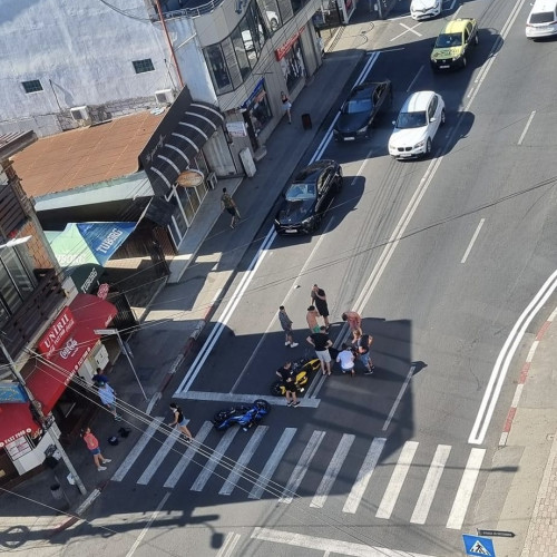 Accident rutier pe strada Victoriei din Targu Jiu