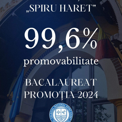 Cel mai mare procent de promovare din județul Gorj - 99,6% - Colegiul Național &quot;Spiru Haret&quot; Târgu Jiu, promoția 2024, Examenul Național de Bacalaureat