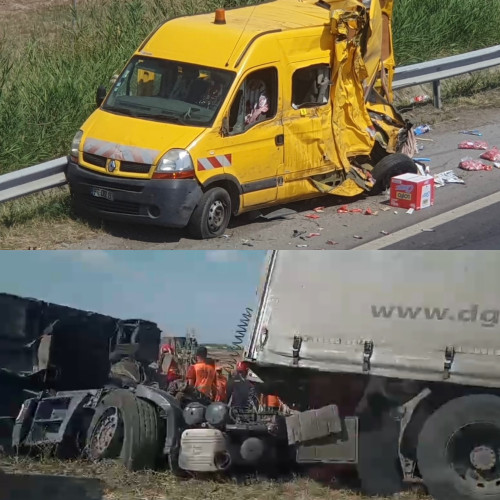 Accident mortal pe Autostrada A1: Trei persoane decedate și un copil în stare gravă