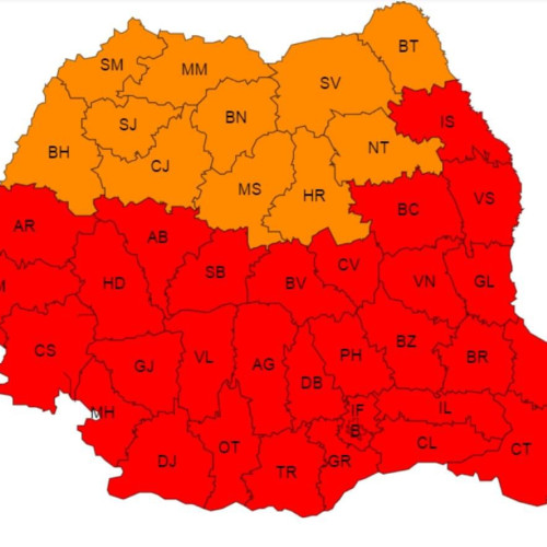 Codul roșu de caniculă prelungit până miercuri, 17 iulie