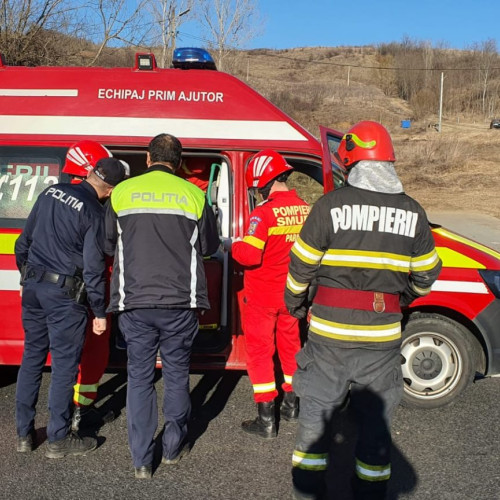 Accident rutier grav la Capreni