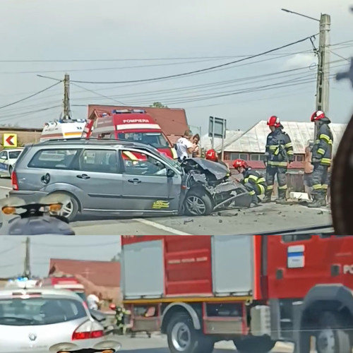 Accident rutier în curba de la intrarea în localitatea Iasi-Gorj, Dragutesti