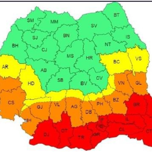 Restricții de circulație (&gt;12 t) pe fondul Codului Roșu se mențin și joi, 18 iulie 2024, în 10 județe