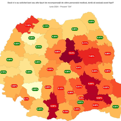 Gorj în fruntea clasamentului pentru combaterea mitei în spitale în iunie 2024