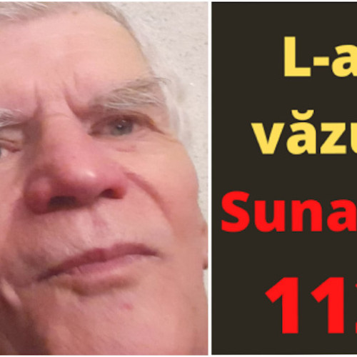 Dispariția unui bărbat de 82 de ani în Râmnicu Vâlcea