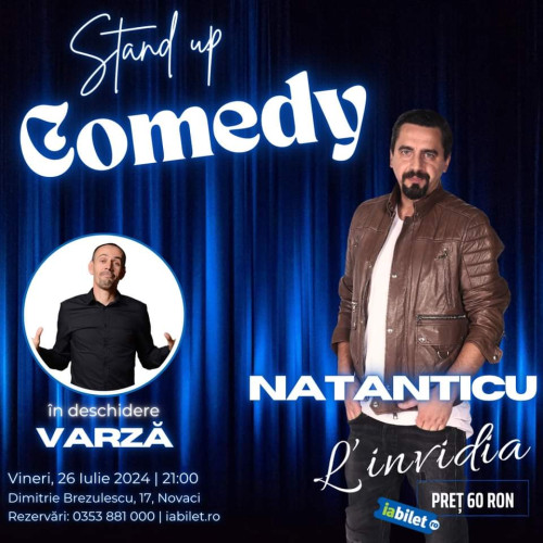 Natanticu și Varza, show de comedie la Piscina L'Invidia din Novaci