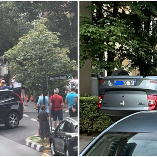 Accident rutier pe strada Matei Basarab din Ramnicu Vâlcea