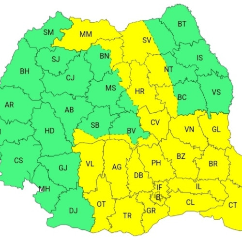 Avertizare meteorologică cod galben