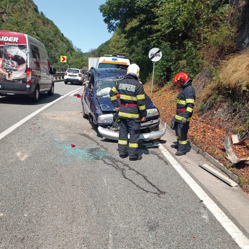 Accident rutier pe DN 79 în Defileul Jiului