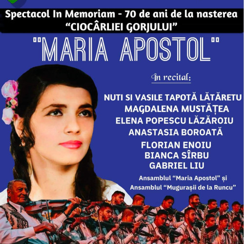 Celebrăm 70 de ani de la nașterea Mariei Apostol