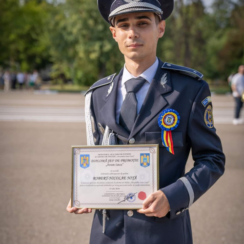 Robert Nita, absolvent de excepție al Academiei de Poliție