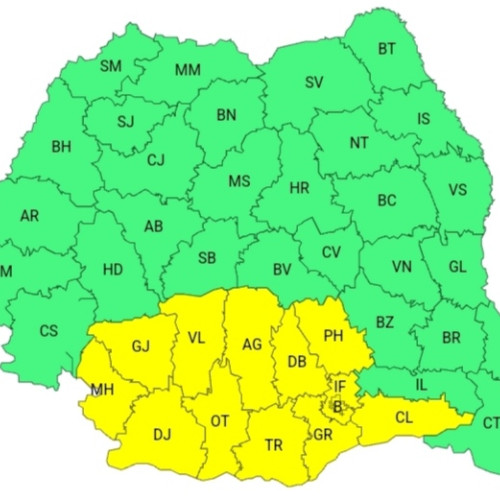 Meteorologii anunță un nou val de caniculă, cu avertizare cod galben