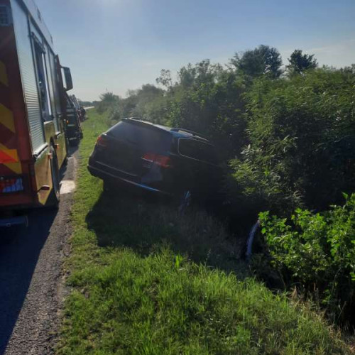 Accident rutier grav pe A1: Trei persoane au fost rănite