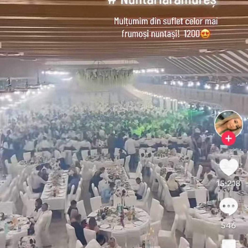O nuntă maramureșeană cu 1200 de invitați atrage atenția pe TikTok