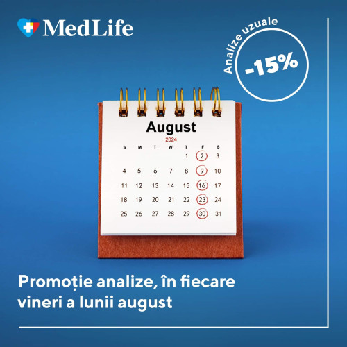 Reduceri la analizele de sânge la Medlife în luna august