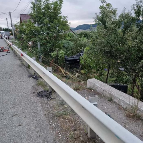 Trafic oprit pe DN 17 Beclean - Bistrița din cauza unui accident