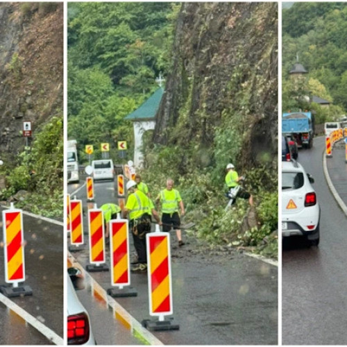 Traficul restricționat pe DN 7, între Vâlcea și Sibiu, din cauza lucrărilor de stabilizare