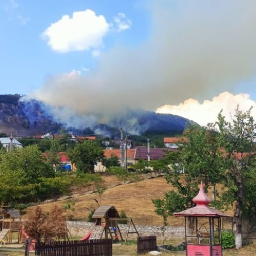 Incendiu devastator în Parcul Natural Porțile de Fier, în urma unui nou focar