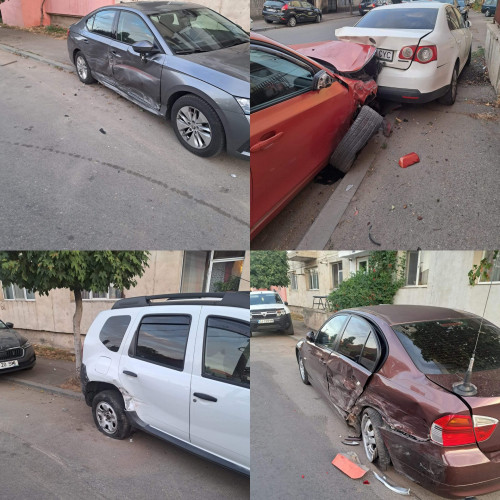 Accident rutier în Târgu Jiu: un tânăr fără permis și sub influența alcoolului