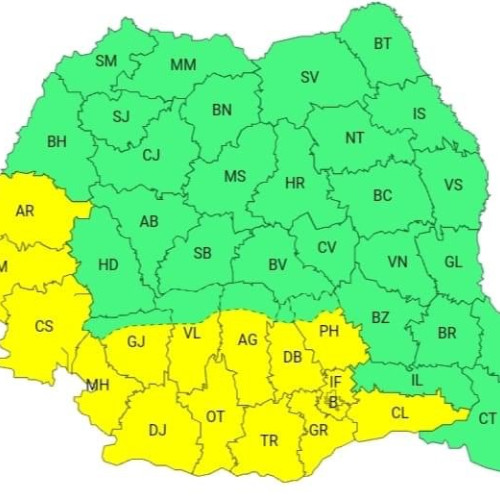 Atenționare meteorologică cod galben