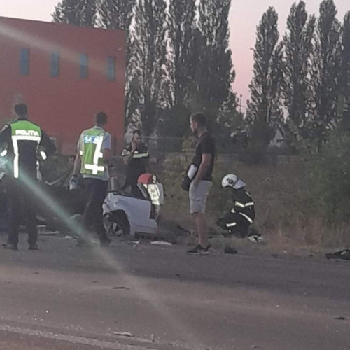 Accident pe DN 65, în afara localității Carcea