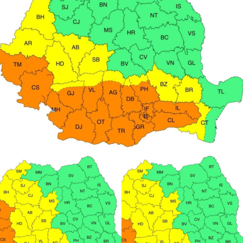 Avertizări meteorologice: caniculă și disconfort termic în mai multe zone din țară