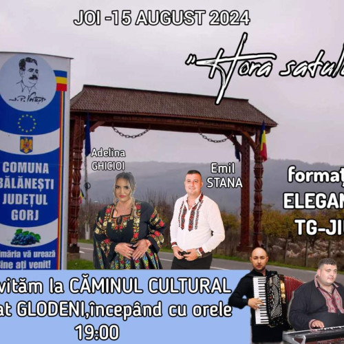 Invitație la &quot;Hora Satului&quot; de Sfânta Maria în comuna Bălănești