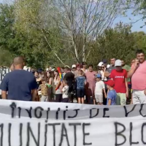 Proteste în Curtisoara, Gorj, din cauza închiderii unui drum local