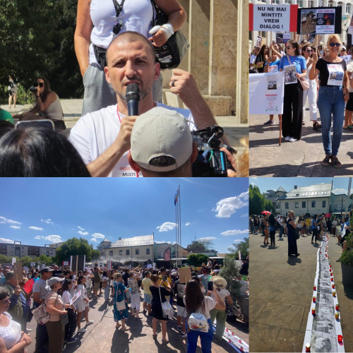 Protest masiv la Târgu Jiu împotriva eutanasierii câinilor