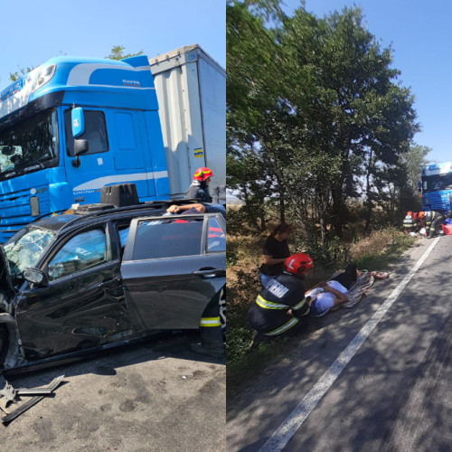 Trei bărbați au ajuns la spital după un accident în Mehedinți