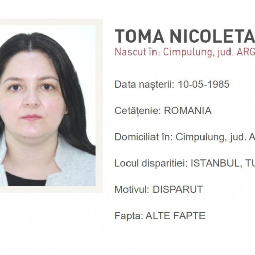 Româncă dispărută în Turcia, dată în urmărire internațională