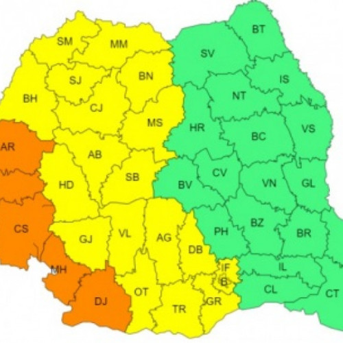 Avertizări meteo: Cod galben și portocaliu de caniculă în România