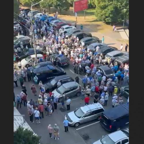 Protest al minerilor pensionari în Maramureș