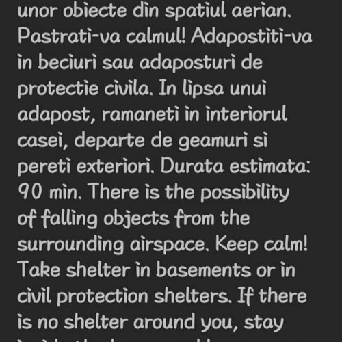 Mesaj RO-Alert emis în Constanța și Tulcea pentru avertizarea locuitorilor