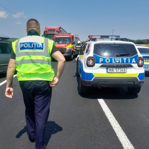 Accident rutier pe DN 7, în localitatea Costestii din Deal, județul Dâmbovița