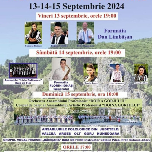 Festivalul &quot;Coborâtul oilor de la munte&quot; din Baia de Fier, între 13 și 15 septembrie