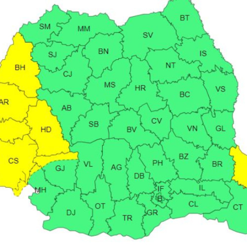 Vreme ploioasă duminică în sud-vestul țării