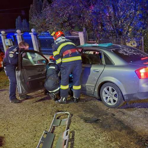 Accidente rutiere grave în Beclean: Trei persoane rănite