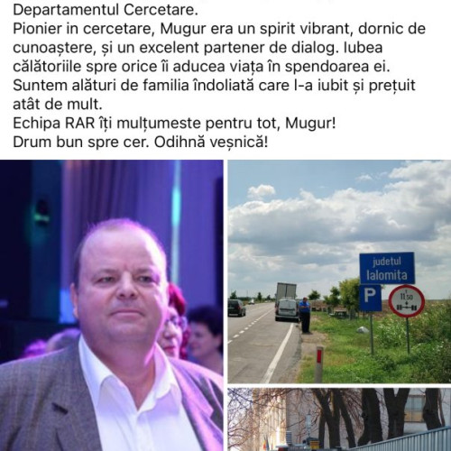 Specialista în siguranța rutieră Mugur Grigore a încetat din viață la 60 de ani