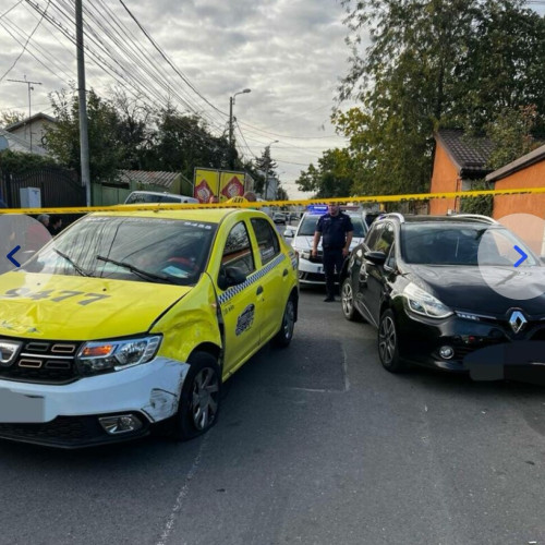 Taximetrist din București implicat în trei accidente rutiere