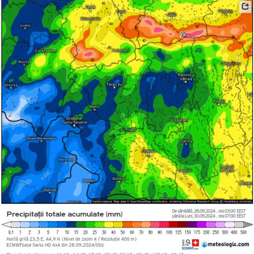 Alertă meteorologică pentru județul Gorj în weekendul care urmează