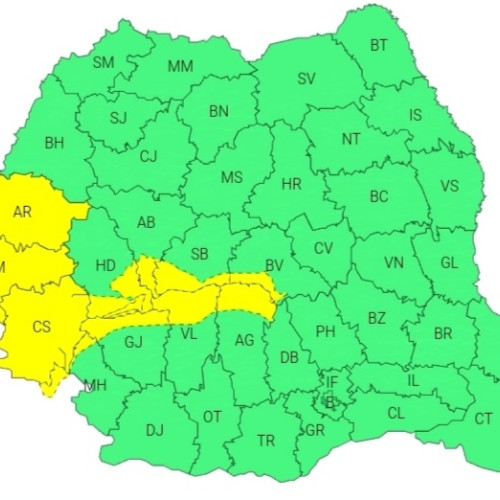 Informare meteorologică: ploile și vântul se intensifică în zilele următoare