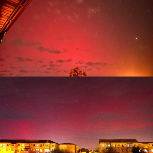 Aurora boreală a fost observată în județul Gorj