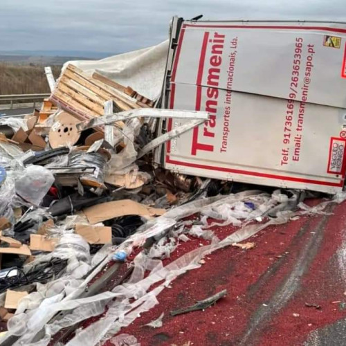 Accident rutier pe autostrada A1, între Sebeș și Sibiu