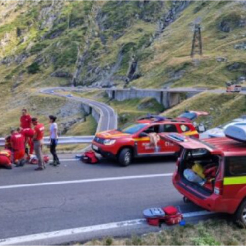 Accident rutier în comuna Arefu pe Transfăgărășan