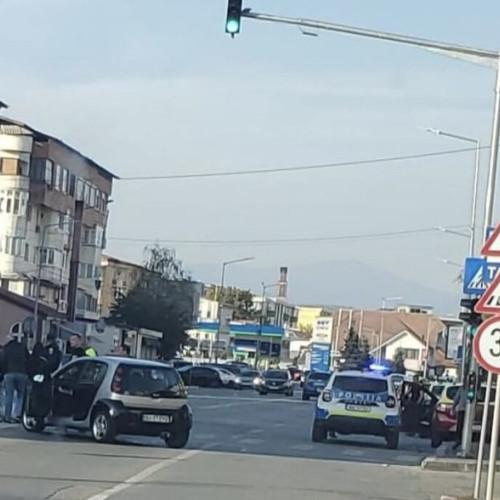 Incident pe strada Victoriei din Târgu Jiu