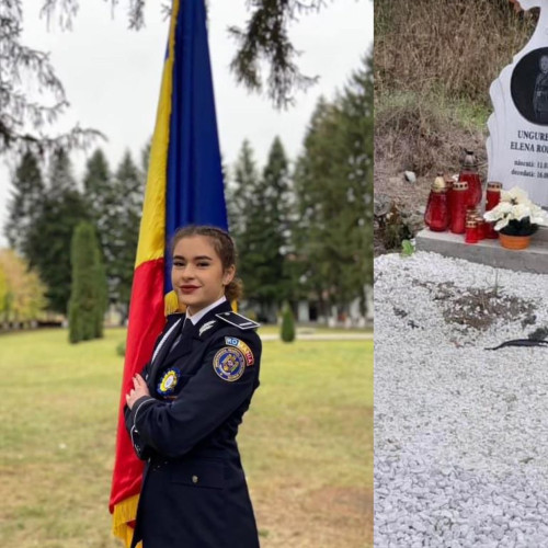 Mesaj emoționant în memoria Robertei Ungureanu, tânăra polițistă din Gorj