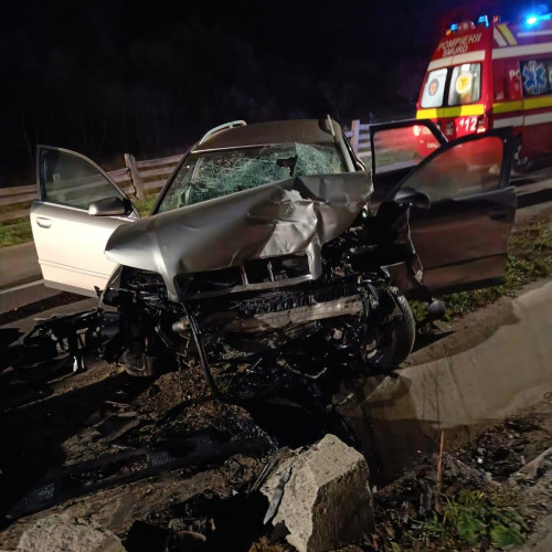 Accident rutier la Falcau: șase persoane, inclusiv patru minori, transportate la spital