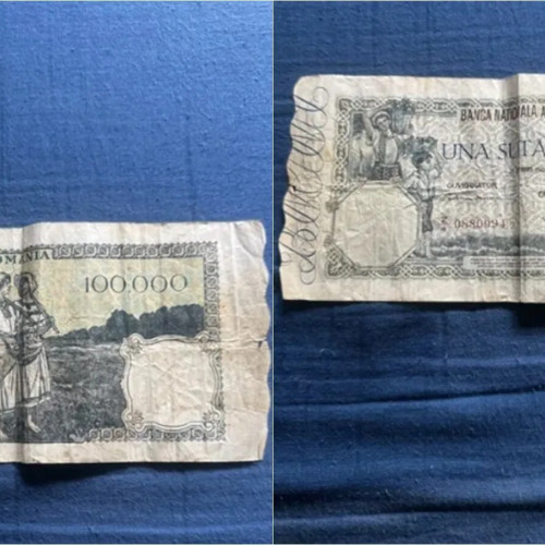Cauti bani? O bancnotă rară din 1946 poate aduce 30.000 de lei