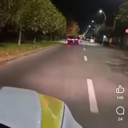 Tinerii prinsi de politie in timp ce sfidau regulile de circulatie